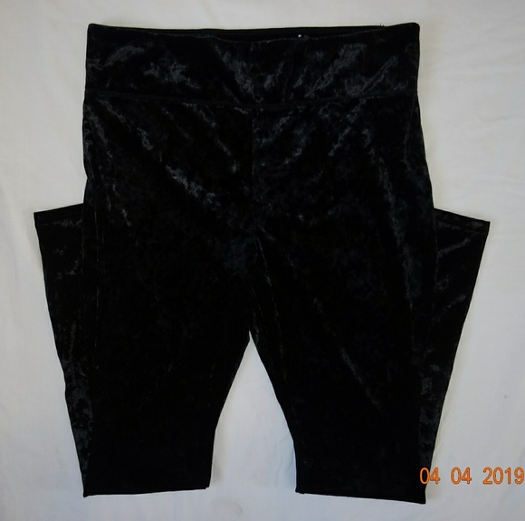Black Velvet Skinny Pants - Picture 2 of 4